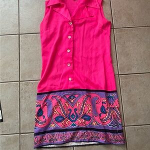 Alfred Shaheen 1960s mod shift dress